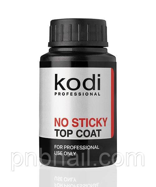Верхнє покриття для гель-лаку без дисперсійного шару / No Sticky Top Coat Kodi ,  30 мл