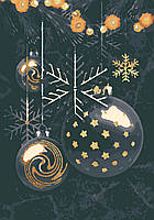 Картина по номерам "Ночь перед Рождеством" холст на подрамнике 40x28 см RB-0816