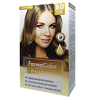 Крем-краска для волос Farma Color Deluxe Светлый блонд 8.0 Farmasi