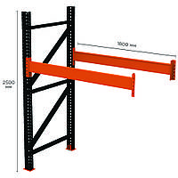 Тор! Паллетный стеллаж PR-Super Heavy (2500x1800x1100-1-1)