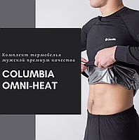 Черное мужское термобелье дайвинг зимнее Columbia для повседневной носки, мужское тактическое термобелье всу XL