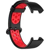 Ремешок для фитнес-браслета BeCover Vents Style для Xiaomi Redmi Smart Band 2 Black Red (709424)
