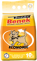 Бентонитовый наполнитель Super Benek Econom Line Natural без запаха 10 л