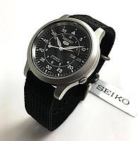 Наручные мужские механические. классические часы Seiko 5 Automatic Military-SNK809K2