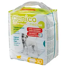 Пелюшки для собак з клейкими краями суперпоглинаючі 12 шт Genico Medium 60*60