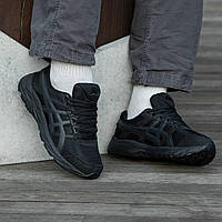 Мужские кроссовки кожаные с сеткой Asics Gel Connected 4 All Black