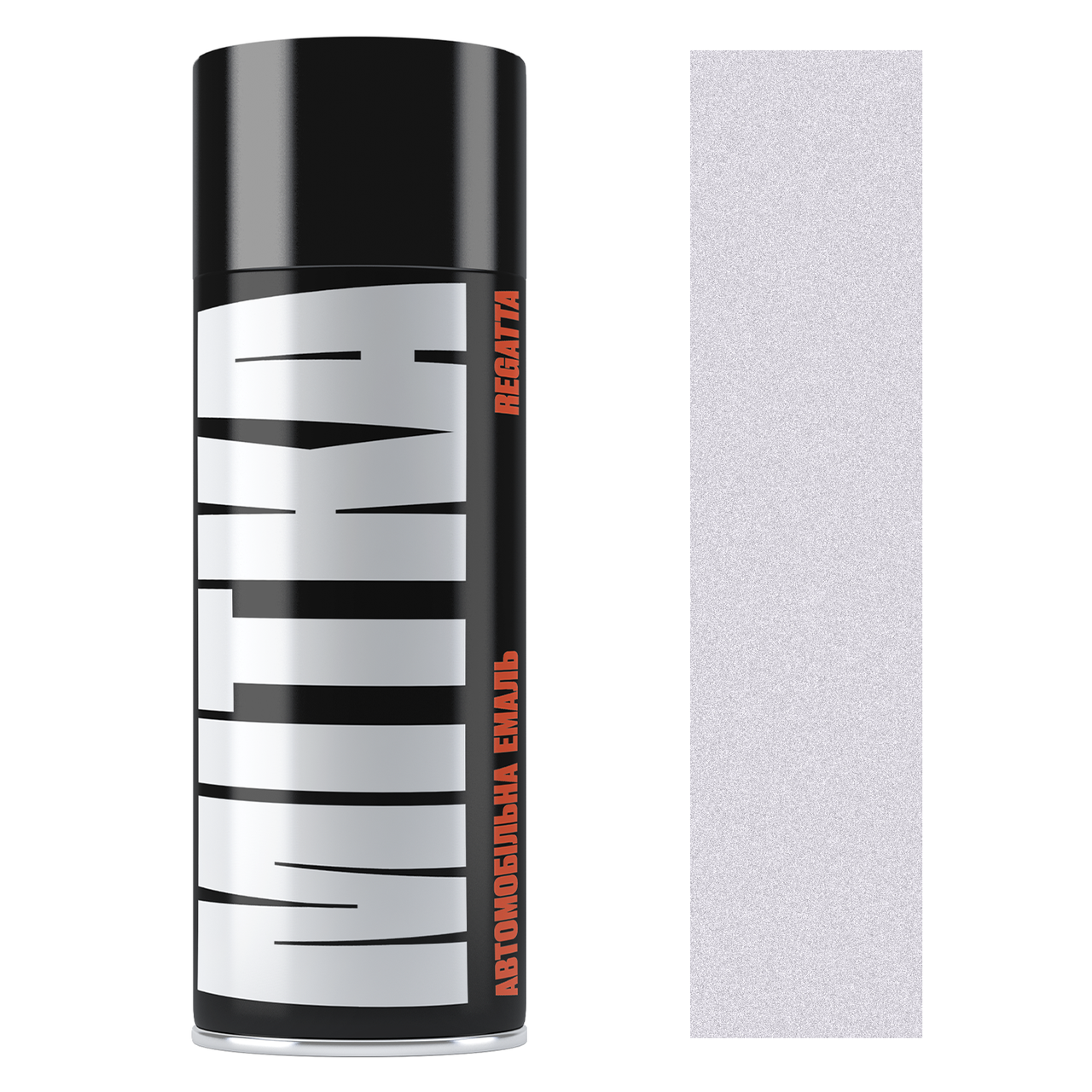 Емаль авто REGATTA 640 срібляста металік фарба аэрозоль 400 мл MI1640 MITKA