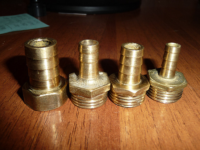 Штуцер латунь 1/2 зовнішня різьба 16 мм, фото 1