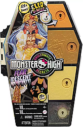 Лялька Monster High "Жахо-секрети" серії "Відпадний стиль",Набір-сюрприз   Клео Де Ніл 18 сюрпризів
