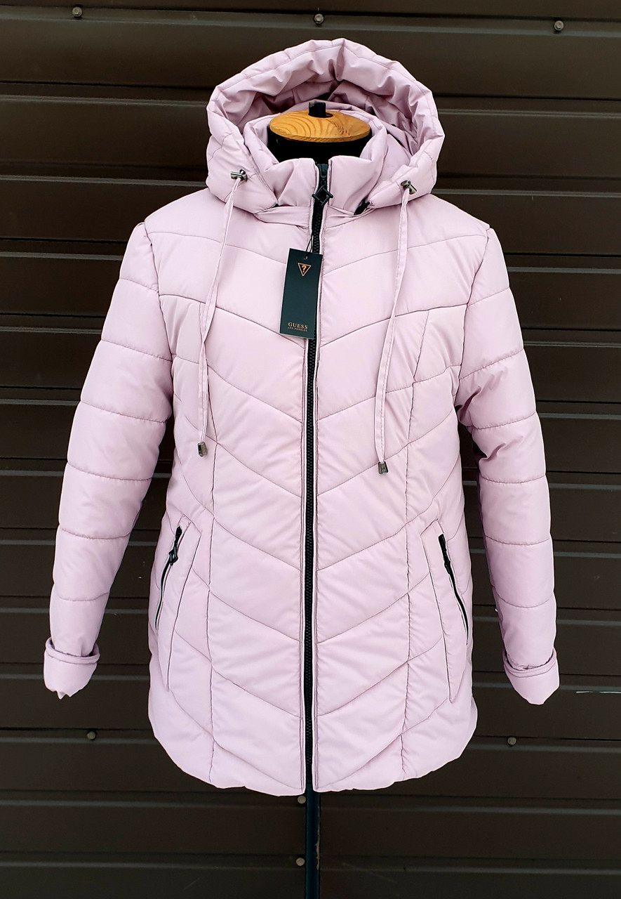 Жіноча зимова куртка з капюшоном за доступною для Вас ціною від виробника.Новинка! - фото 1 - id-p2033379628