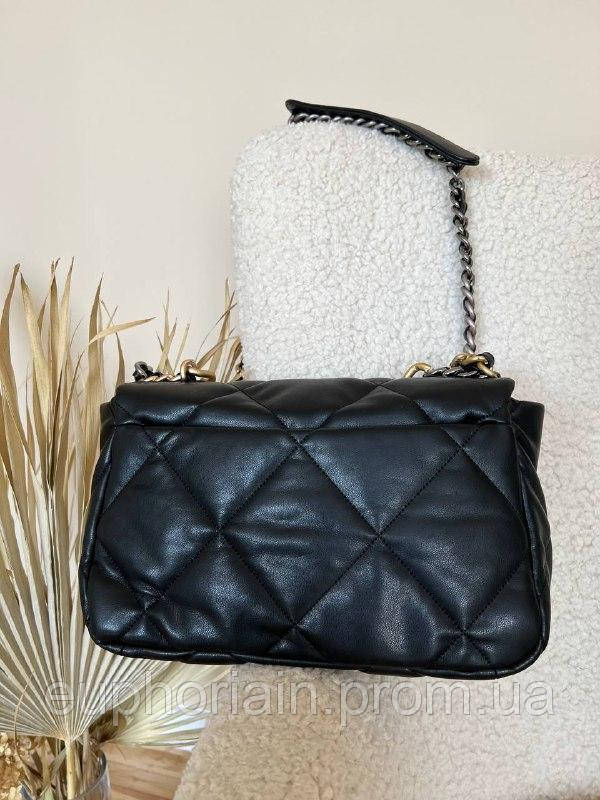 Сумка женская Chanel Black / Шанель черная на плечо сумочка женская кожаная стильная Отличное качество - фото 6 - id-p2033336710