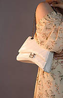 Женская сумка Balenciaga Crush white, женская сумка, Баленсиага белого цвета Отличное качество