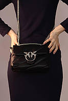 Жіноча сумка Pinko Love Big Puff small black, женская сумка, Пінко чорного кольору Відмінна якість