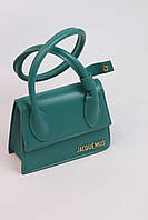 Жіноча сумка Jacquemus Le Chiquito Noeud green, женская сумка, Жакмюс зеленого кольору Відмінна якість