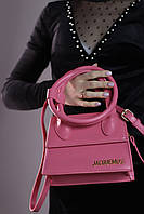 Женская сумка Jacquemus Le Chiquito Noeud pink, женская сумка Жакмюс розового цвета Отличное качество