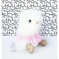 М'яка іграшка брелок Coin Coin TUTU 12 см білий CC7078