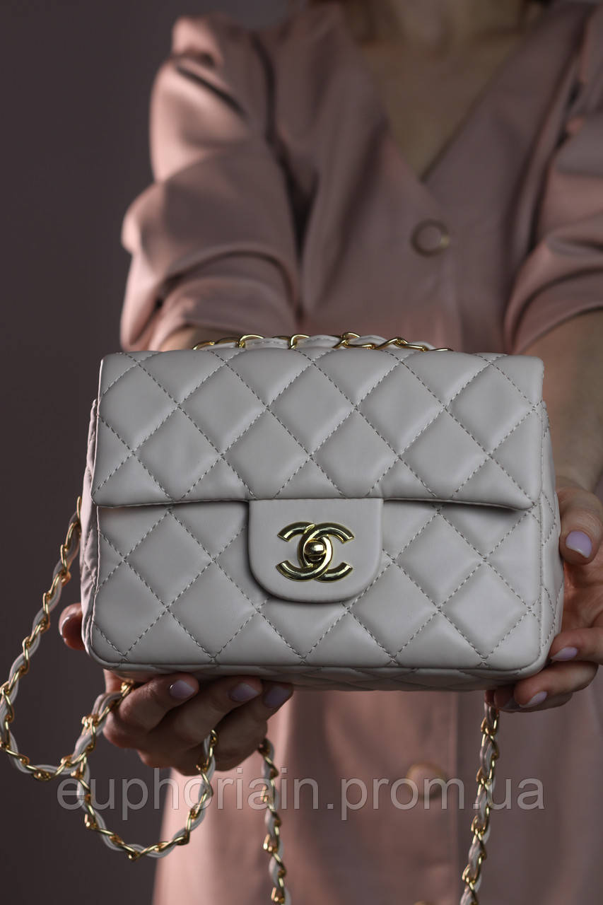 Женская сумка Chanel 21 beige, женская сумка, брендовая сумка Шанель бежевого цвета Отличное качество - фото 5 - id-p2033336800