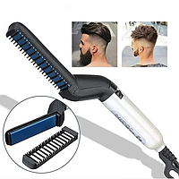 Утюжок-выпрямитель для бороды и волос Modelling Comb For Beaut FB168 (KG-140)