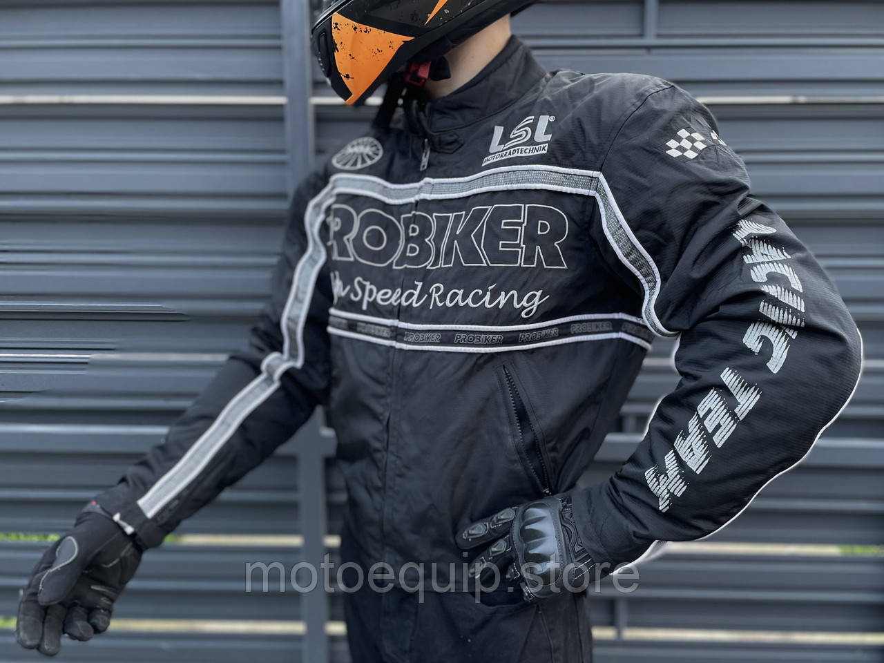 Мужская текстильная мотокуртка ProBiker водонепроницаемая, демисезонная ...