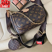 Lv multi pochette brown, Сумка через плечо, Женские сумки модные тенденции Отличное качество