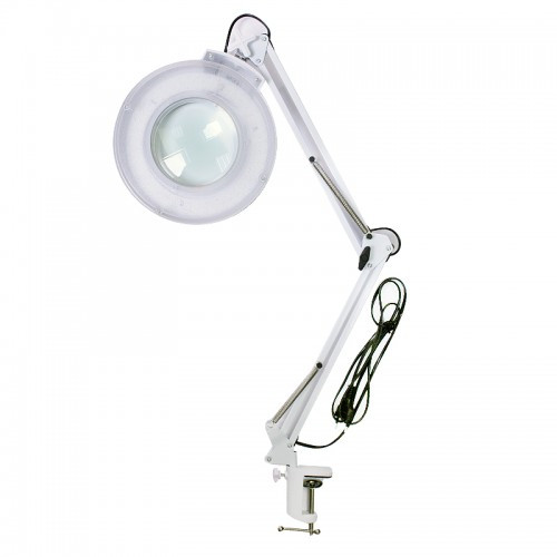 Лампа лупа косметична Lampa lupa Лед на механізмі AF-843 для манікюру світлодіодна зі струбциною, 3-5 діоптр