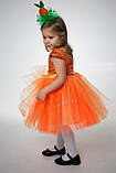 Гарний костюм лисички помаранчеве плаття Лисичка Білочка Мандаринка Апельсинка 86-104, фото 8