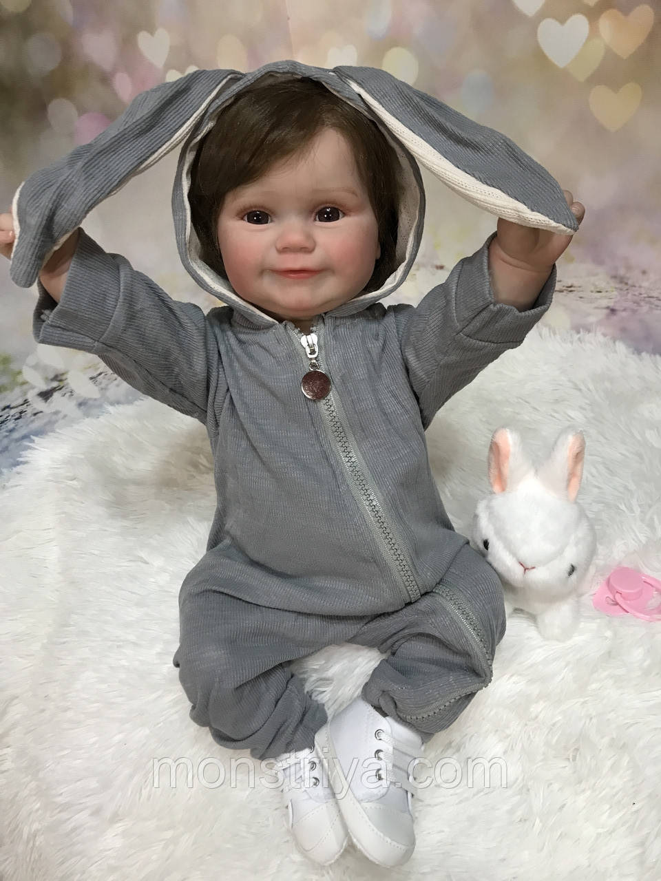 Лялька-реборн Дівчинка повністю вініл-силіконова, 50 см