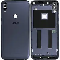 Задня панель корпусу (кришка) для Asus ZenFone Max Pro M1 ZB601KL + скло камери, чорний, оригінал