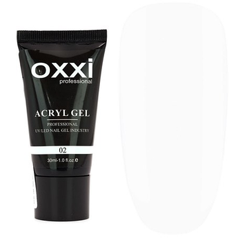 Акрил-гель Oxxi Professional Aсryl Gel № 2 бiлий, 60 мл