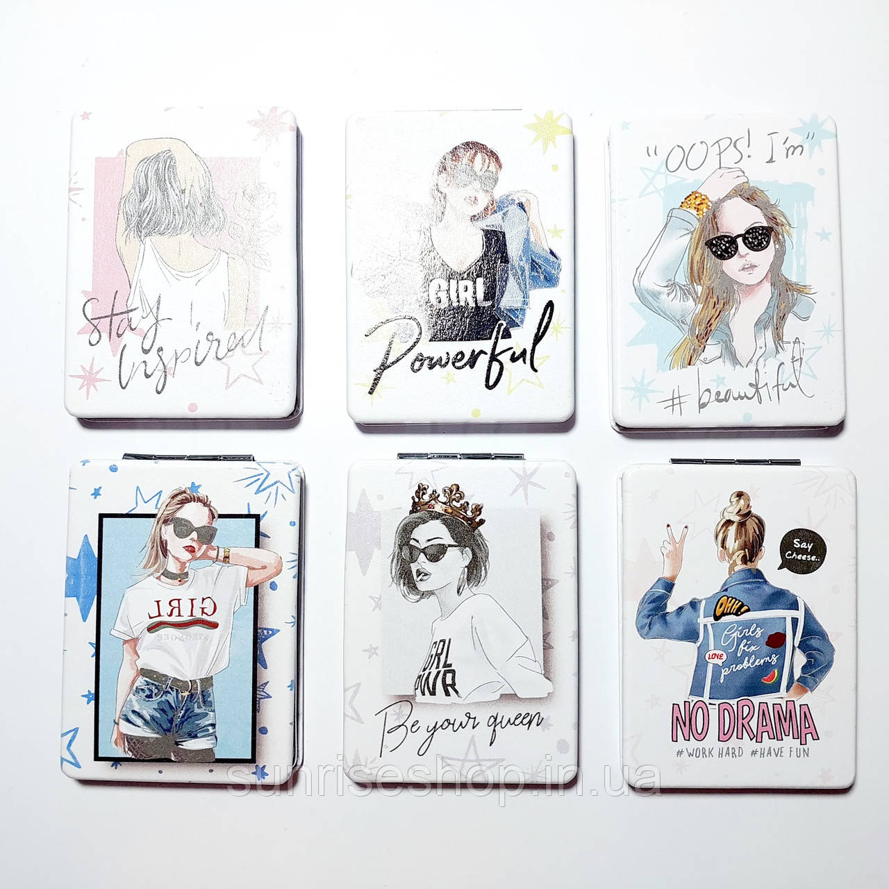 Дзеркало косметичне кишенькове прямокутне