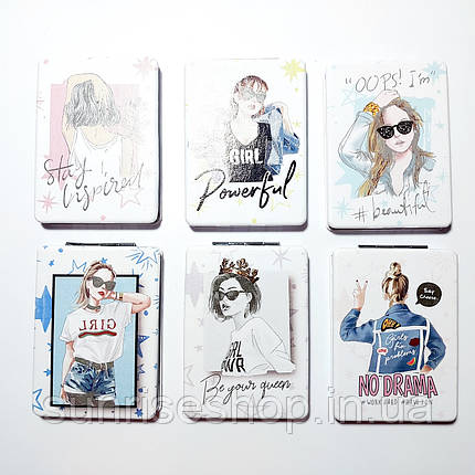 Дзеркало косметичне кишенькове прямокутне, фото 1