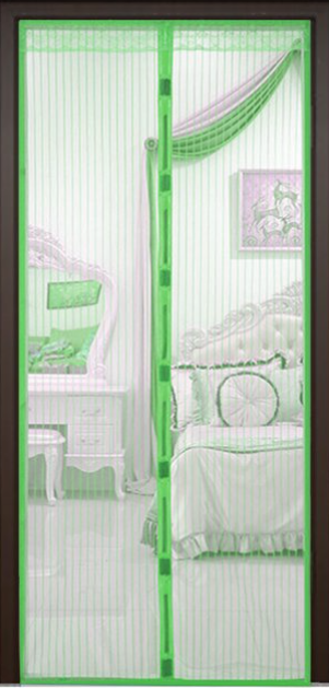 Дверная антимоскитная сетка Magic Mech на магнитах 100х210 см Зелёный (KG-3148) - фото 2 - id-p2033376455