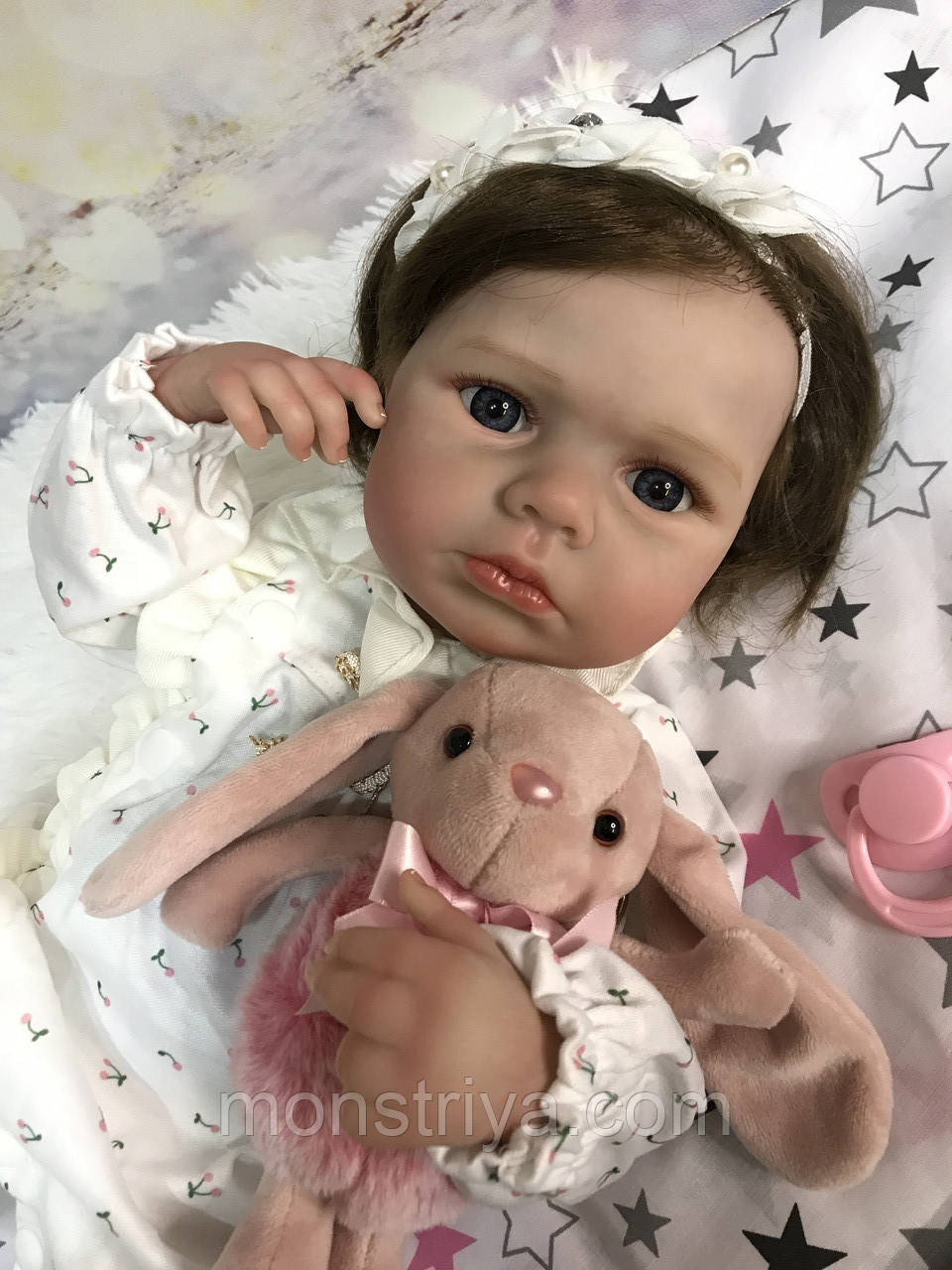 Реборн Лялька Дівчинка Reborn 50 см можна купати вінілова