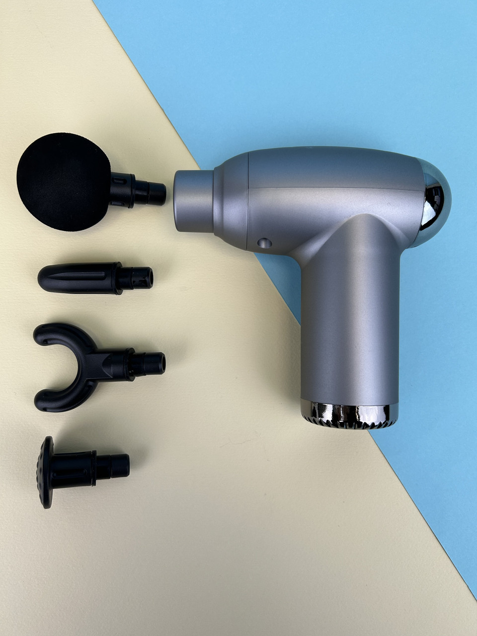 Портативний ручний масажер для мязів Smart Fascia Massager JY-311, сірий