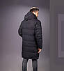 Куртка зимова Kings Wind довга чоловіча 48-56 арт.1674, 50, XL, Чорний, фото 6