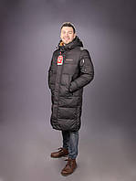 Куртка зимова Kings Wind довга чоловіча 48-56 арт.1675, 48, L, Чорний