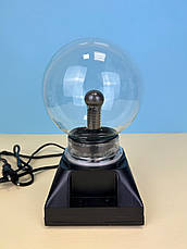 Декоративний світильник, плазмова куля Тесла, блискавичний дотик "Plasma Magic Light Flash BIG Ball" 10 см, фото 5