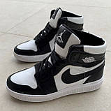 Кросівки шкіряні зимові чорно-білі /30611/ 38р, фото 2