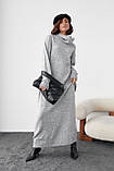 В'язане плаття oversize з високою горловиною, фото 5