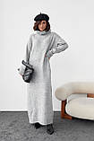 В'язане плаття oversize з високою горловиною, фото 9