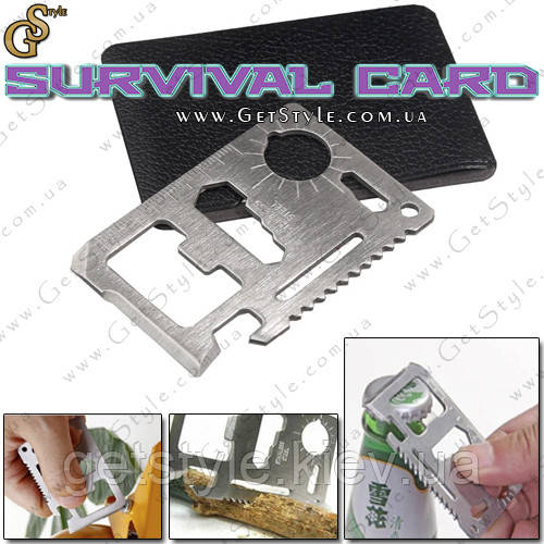Мультитул - "Survival Card" + чохол для зберігання