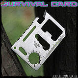 Мультитул - "Survival Card" + чохол для зберігання, фото 5