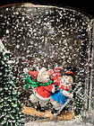 Зимова казка музичний новорічний світильник, декор світильник від usb Snow Lantern, фото 7