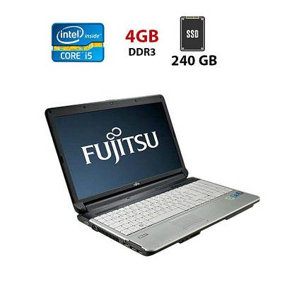 Ноутбук Б-клас Fujitsu LifeBook A530/ 15.6" (1366x768)/ Core i5-450M/ 4 GB RAM/ 240 GB SSD/ HD, фото 1