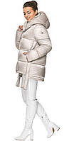 Жіноча вишукана курточка в сандаловому кольорі модель 57998 48 (M)