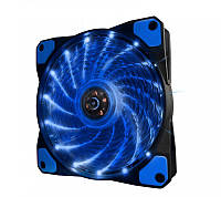 Кулер Frime Iris LED Fan 15LED Blue (FLF-HB120B15), 120х120х25мм, 3-pin+molex