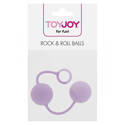 Вагінальні кульки Toy Joy Rock end Roll Balls силікон Фіолетові, фото 2