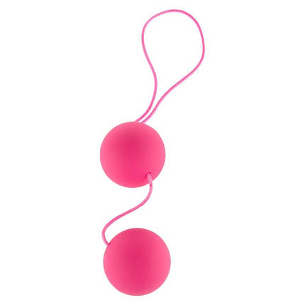 Вагінальні кульки пластикові рожеві Toy Joy, фото 2