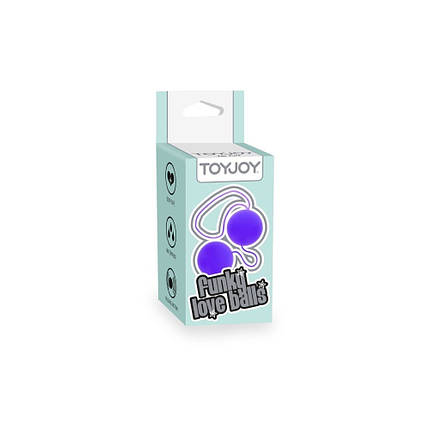 Вагінальні кульки пластикові фіолетові Toy Joy, фото 4