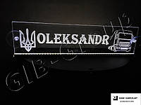 Светодиодная табличка для грузовика надпись Oleksandr